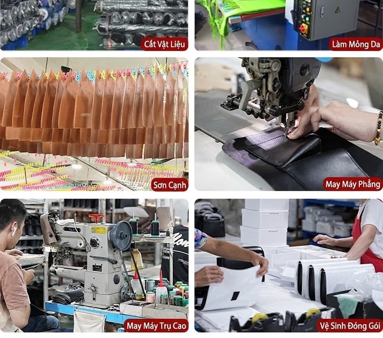 Túi Tote Da Bò Nữ Đựng Vừa A4, Đi Làm, Đeo Vai, Xách Tay Màu Nâu chi tiết 12