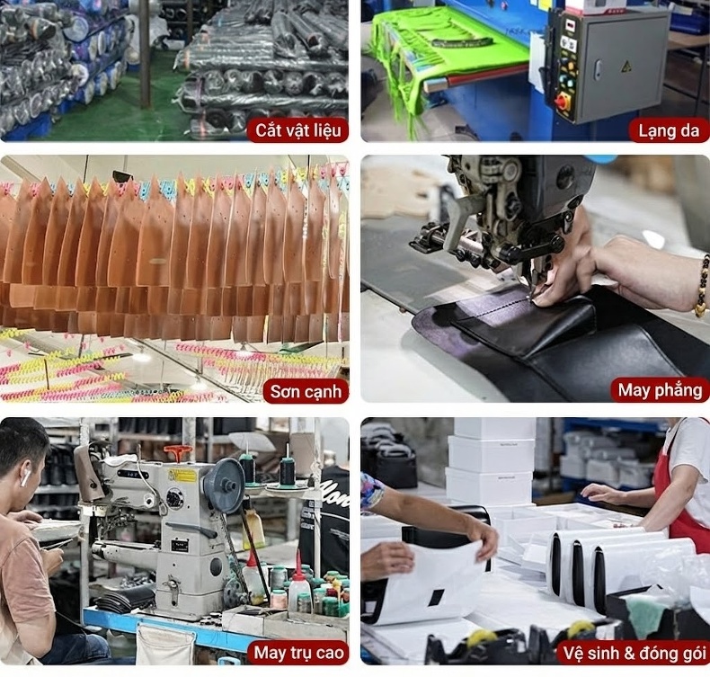 Túi Tote Nữ Da Thật Đựng Vừa A4 Phong Cách Âu Mỹ Màu Nâu, Đen chi tiết 13