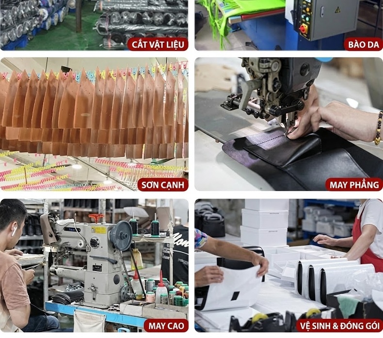 Túi Xách Tay Nữ Da Bò Đa Năng Phong Cách Tiểu Thư Màu Nâu, Đen chi tiết 13
