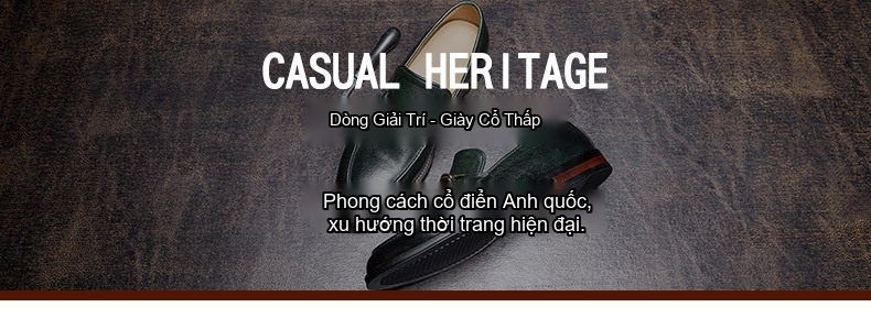 Giày Lười Nam Da Bò Mũi Tròn Chiều Cao Đế Khoảng 3cm Màu Đen, Xanh chi tiết 1