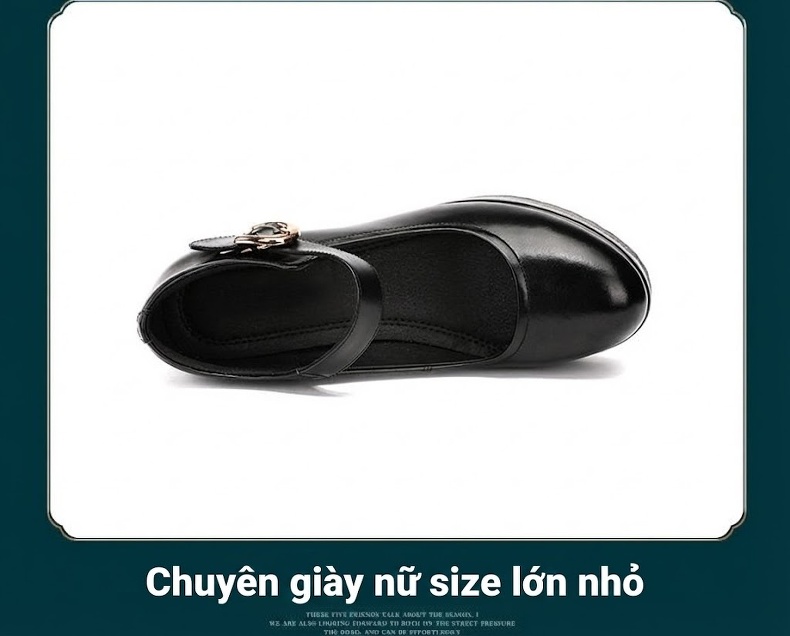 Giày Cao Gót Nữ Quai Ngang Da Bóng Chiều Cao Đế Khoảng 8cm Màu Đen, Trắng chi tiết 17