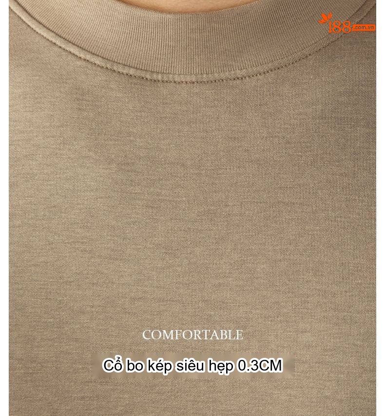 Áo Thun Dài Tay Nam Modal Cotton Mềm Mịn Kháng Khuẩn Màu Trắng, Đen, Nâu, Xám chi tiết 17