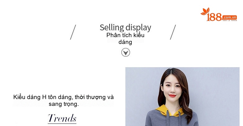 Bộ đồ thể thao nữ dệt kim áo hoodie quần ống rộng phong cách thời trang chi tiết 5
