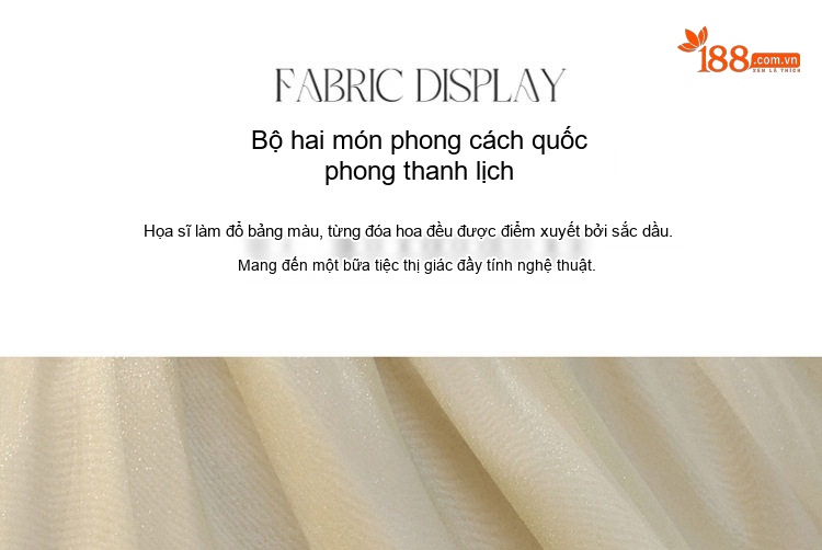 Set Áo Kiểu Tay Lỡ Họa Tiết Cổ Tàu và Chân Váy Chữ A Lưng Cao Phong Cách Trung Hoa Màu Vàng, Xanh chi tiết 9