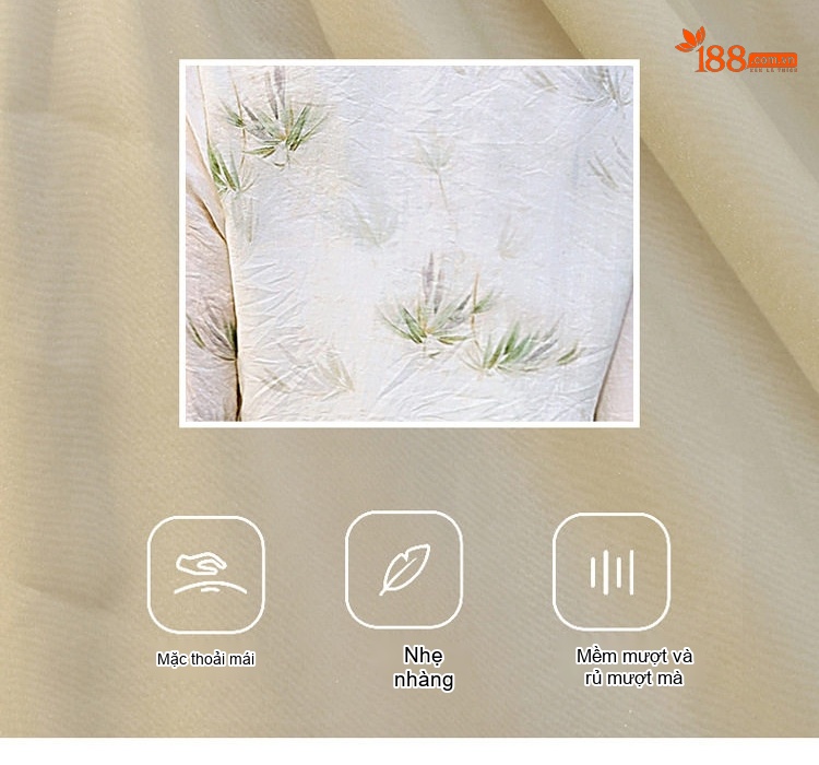 Set Áo Kiểu Tay Lỡ Họa Tiết Cổ Tàu và Chân Váy Chữ A Lưng Cao Phong Cách Trung Hoa Màu Vàng, Xanh chi tiết 10