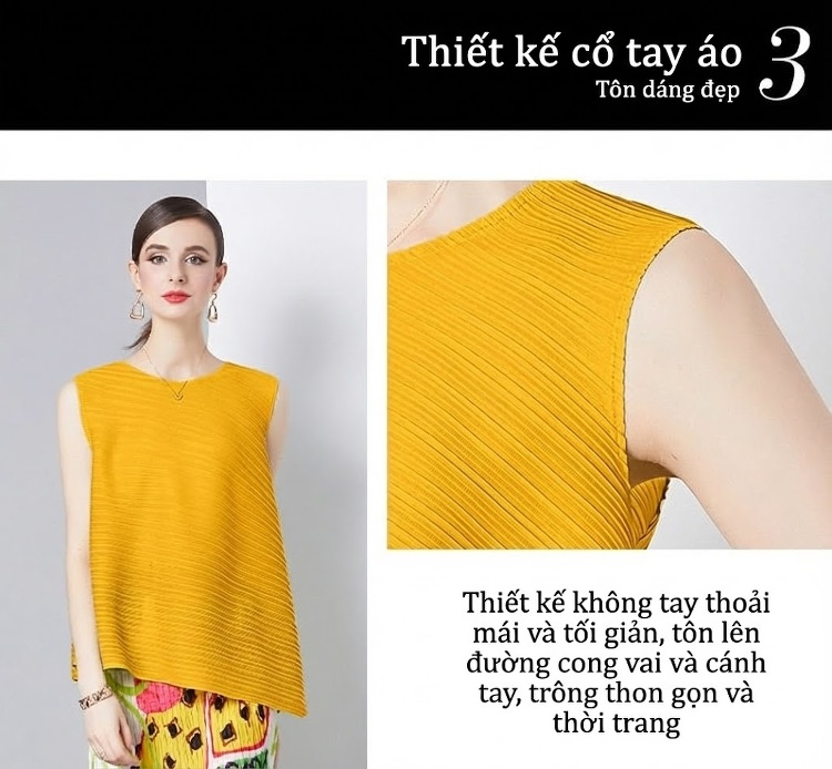 Bộ Áo Thun Nữ Dáng Rộng và Chân Váy Midi Xếp Ly In Họa Tiết Phong Cách Lười Biếng Màu Xanh Lá, Vàng chi tiết 9