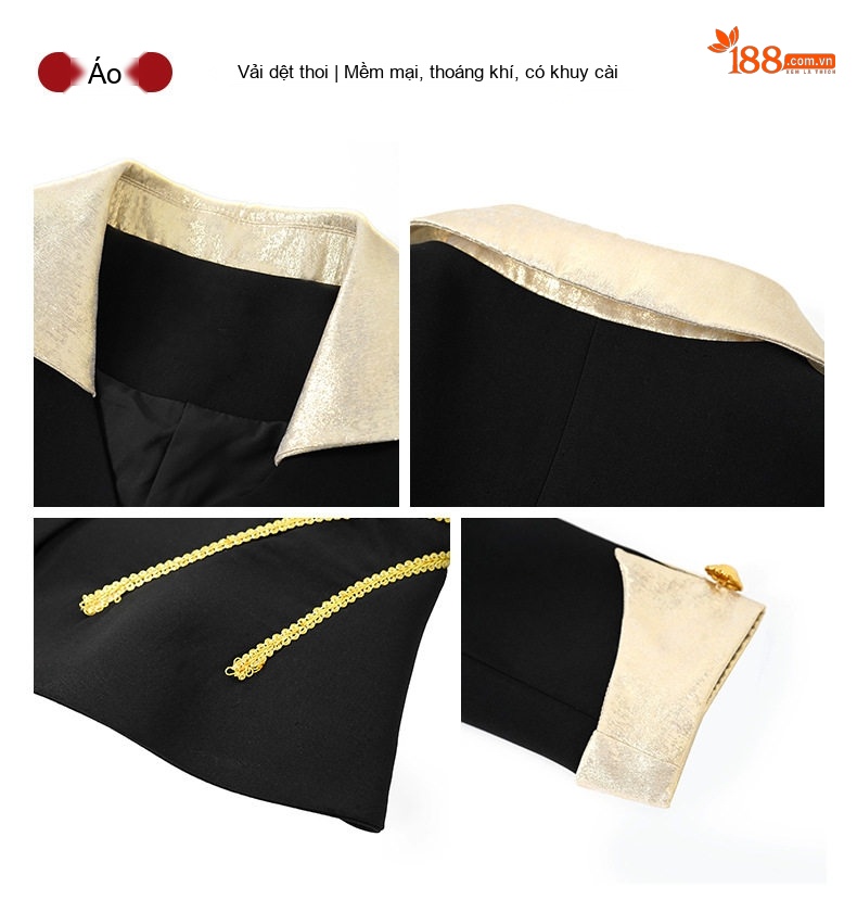 Set Áo Khoác V Croptop Tay Dài Thu Đông Chân Váy Bút Chì Cạp Cao Màu Đen chi tiết 5
