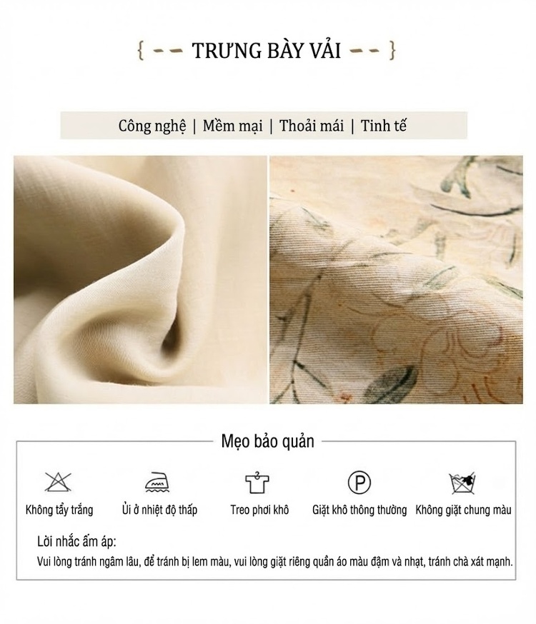 Set Áo Khoác Lửng Quần Áo Nữ In Hoa Phong Cách Trung Hoa Thanh Lịch Màu Be, Xanh chi tiết 7