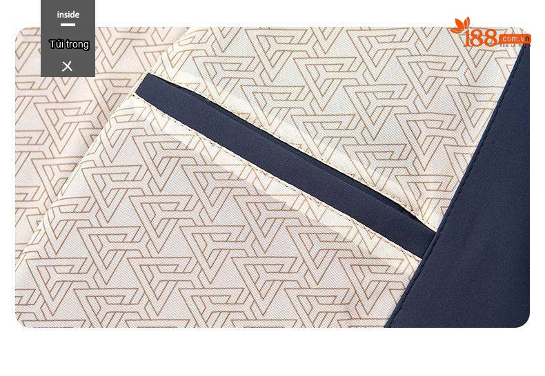 Áo Khoác Nam Cổ Bẻ Khóa Kéo Phong Cách Doanh Nhân Màu Xanh Navy chi tiết 19