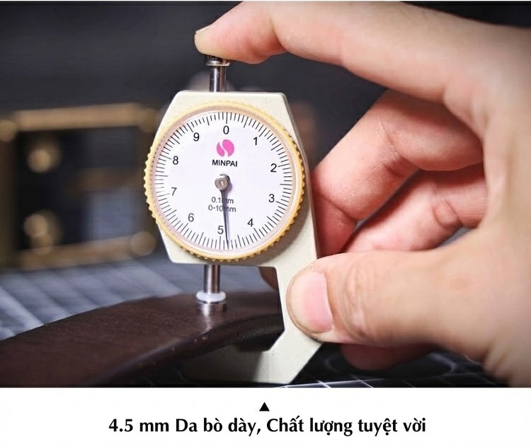 Thắt Lưng Nam Da Bò Khóa Kim Loại Phong Cách Retro Màu Nâu, Đen chi tiết 20