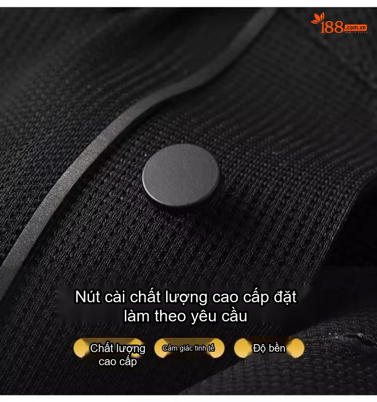 Áo Polo Nam Cộc Tay Ice Silk Không Nhăn Thoáng Khí Màu Đen, Xám, Xanh Navy chi tiết 6