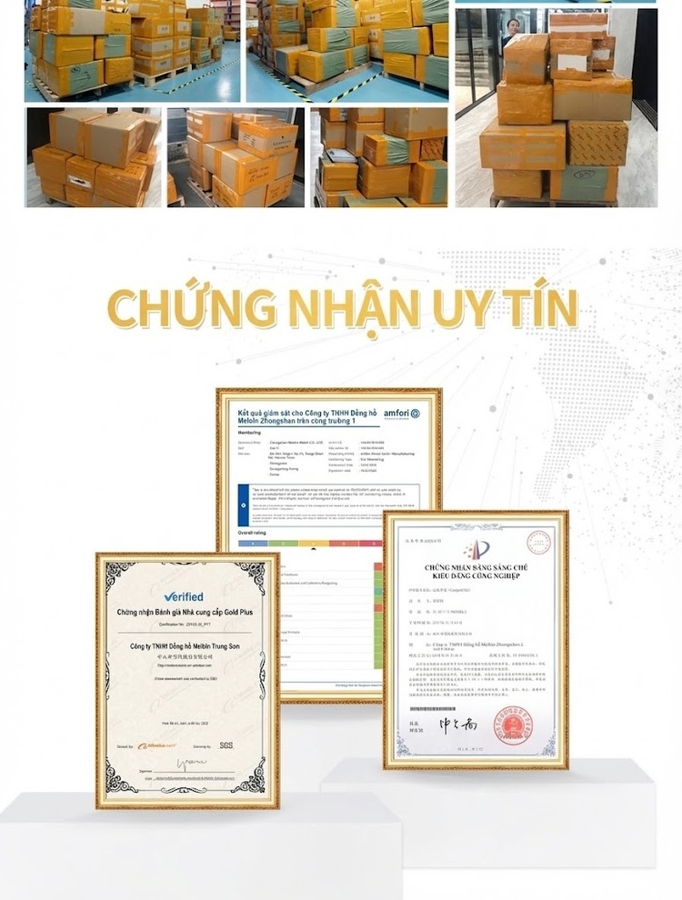 Đồng Hồ Nữ Dây Da Mặt Vuông Labaoli LA082 Màu Xanh Lá, Đỏ, Nâu chi tiết 2