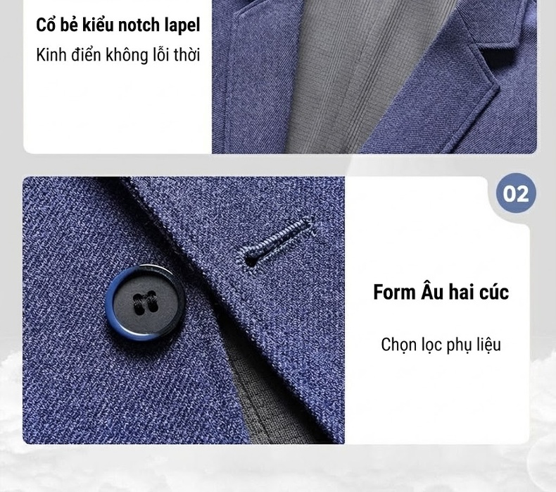 Áo Vest Nam Dệt Kim Co Giãn Không Nhăn Phong Cách Hàn Quốc Màu Đỏ Tía, Xanh Navy, Be, Xám... chi tiết 4