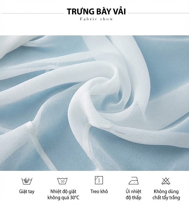 Áo Khoác Chống Nắng Nữ Lụa Tằm Tơ Tay Ngắn Cổ chữ V Xẻ Tà Màu Trắng chi tiết 5