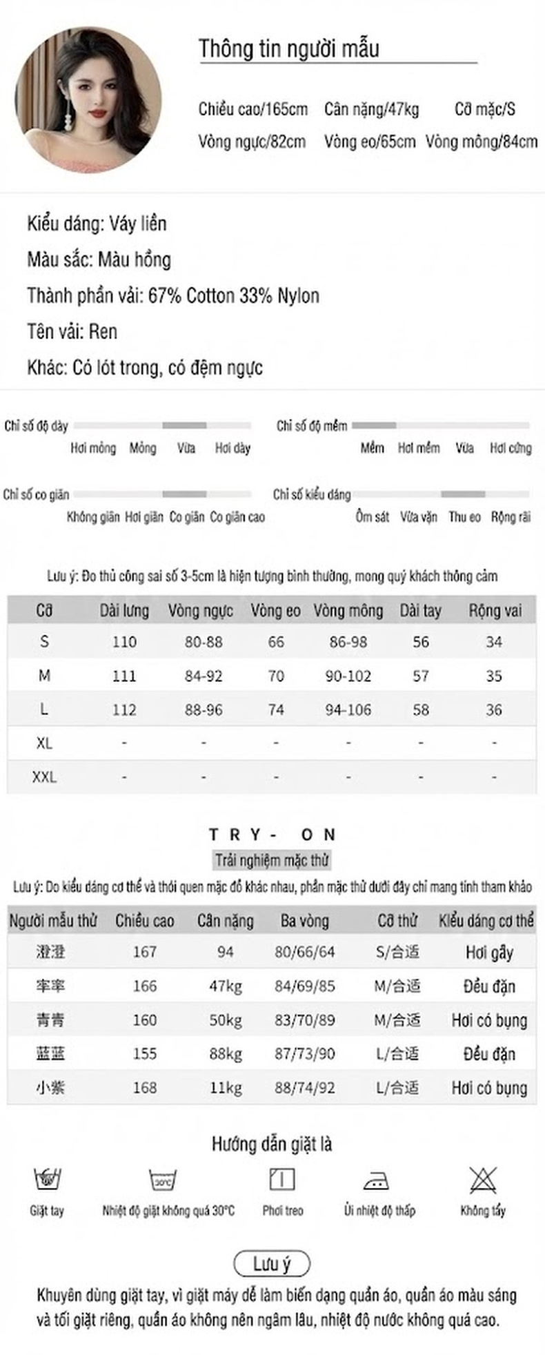 Váy Trà Chiều Nữ Ren Dáng Ôm Thiết Kế Pháp Màu Hồng chi tiết 2