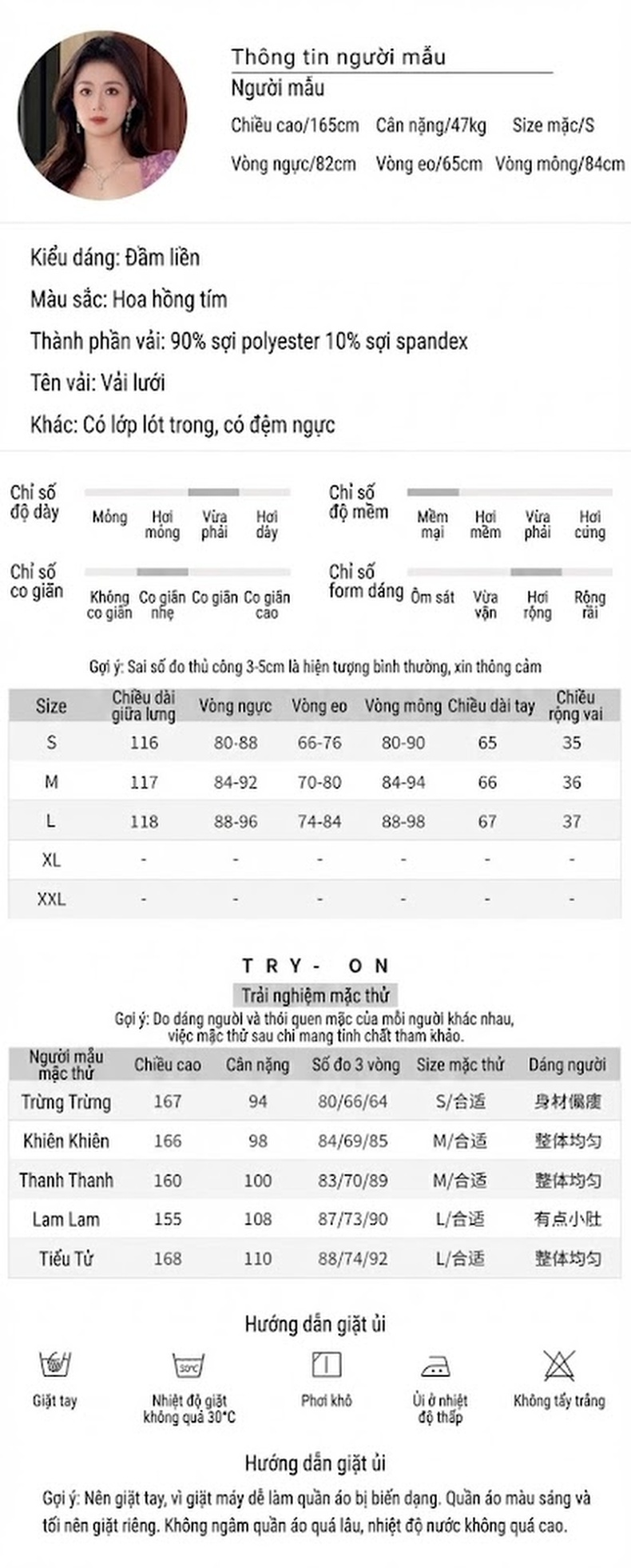 Đầm Ôm Body Nữ Tay Dài Cổ chữ Vuông Họa Tiết Hoa Nhí Dáng Dài Màu Tím chi tiết 2