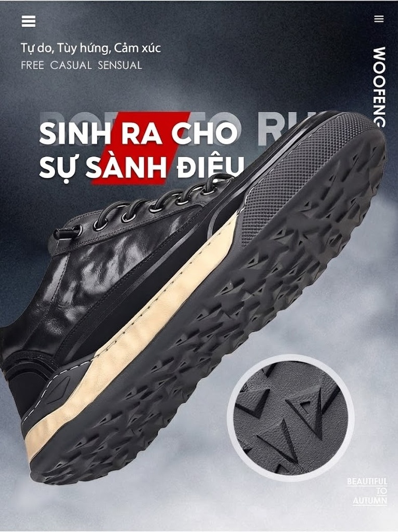 Áo Sơ Mi Dài Tay Nam Cotton Dáng Rộng Phong Cách Retro Màu Xanh Navy, Trắng chi tiết 3