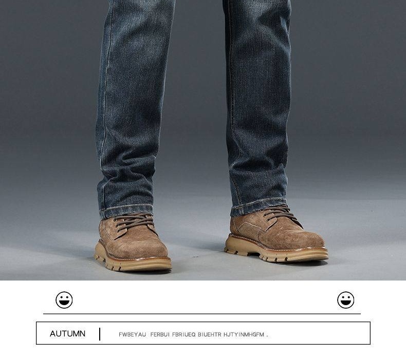 Quần Jean Nam Ống Đứng Co Giãn Thoải Mái Dáng Suông Màu Xanh Denim chi tiết 48