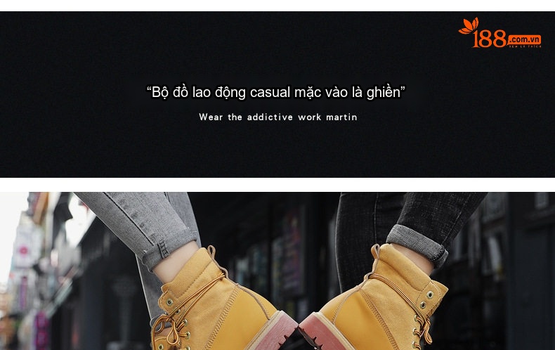 Giày boot nam da bóng buộc dây đế cao 3 cm chi tiết 3