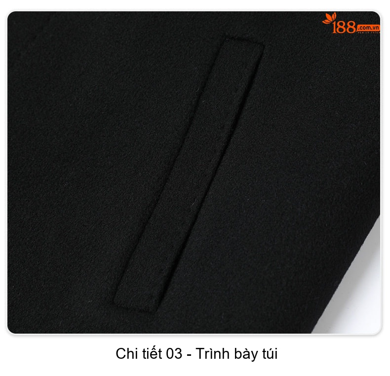 Áo Khoác Dạ Nam 100% Lông Cừu Dáng Ngắn Màu Đen, Nâu chi tiết 26