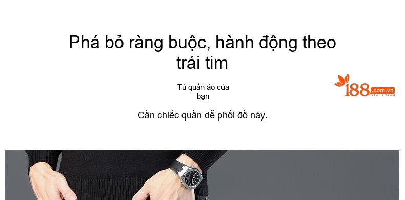 Quần Dài Nam Ống Đứng Lưng Cao Co Giãn Thoải Mái Kiểu Trung Niên Màu Xám Đen, Xanh Dương chi tiết 6