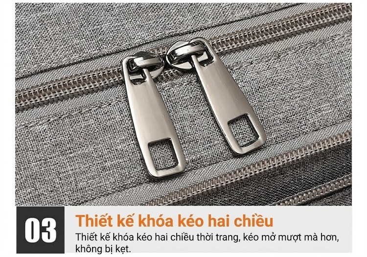 Túi Đeo Chéo Vải Oxford Đa Năng, Túi Máy Ảnh Du Lịch, Túi Xách Công Sở Nam Nữ Màu Xám, Đen chi tiết 20