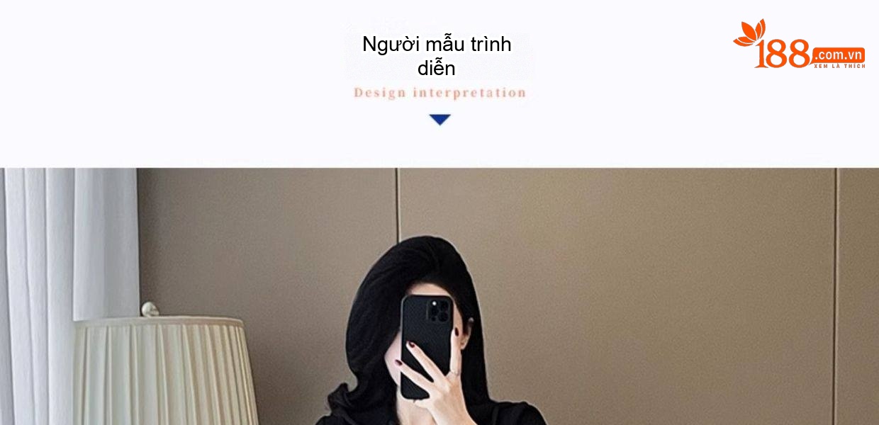 Bộ đồ thể thao nữ dáng rộng quần ống rộng có mũ trùm đầu chi tiết 6