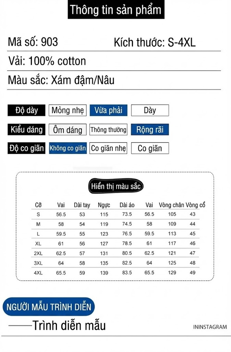 Áo Sơ Mi Dài Tay Nam Cotton Dáng Rộng Phong Cách Mỹ Retro Màu Xanh Olive, Nâu chi tiết 4