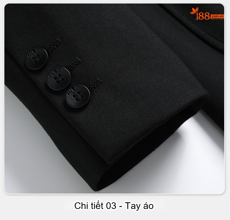 Áo Vest Nam Dáng Ôm Dệt Kim Màu Đen chi tiết 16