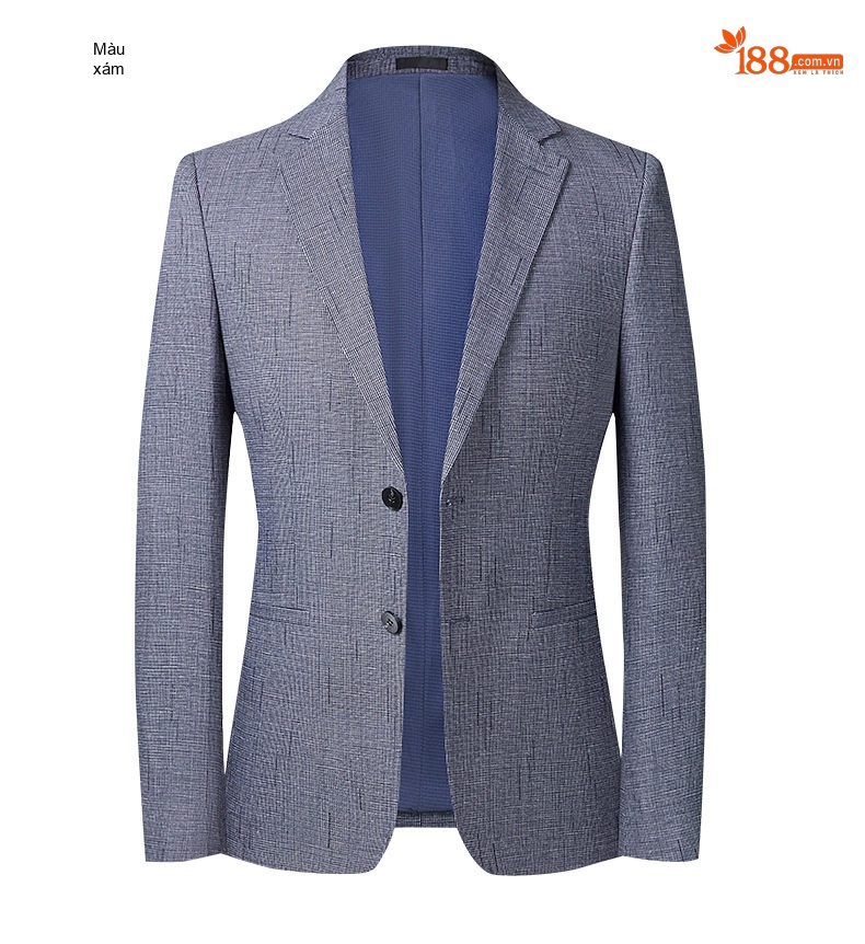Áo Vest Nam Phong Cách Hàn Quốc Mỏng Nhẹ Thời Trang Màu Xám Xanh chi tiết 14