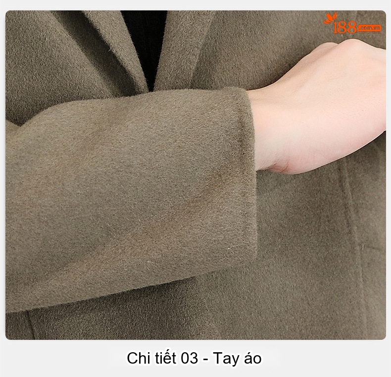 Áo Khoác Dạ Nam Dáng Dài Vừa Cổ chữ Vest Thiết Kế Thủ Công Màu Đen, Xám, Nâu chi tiết 25