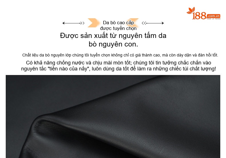 Túi xách tay nam da bò công sở đựng laptop 15.6 inch chi tiết 3
