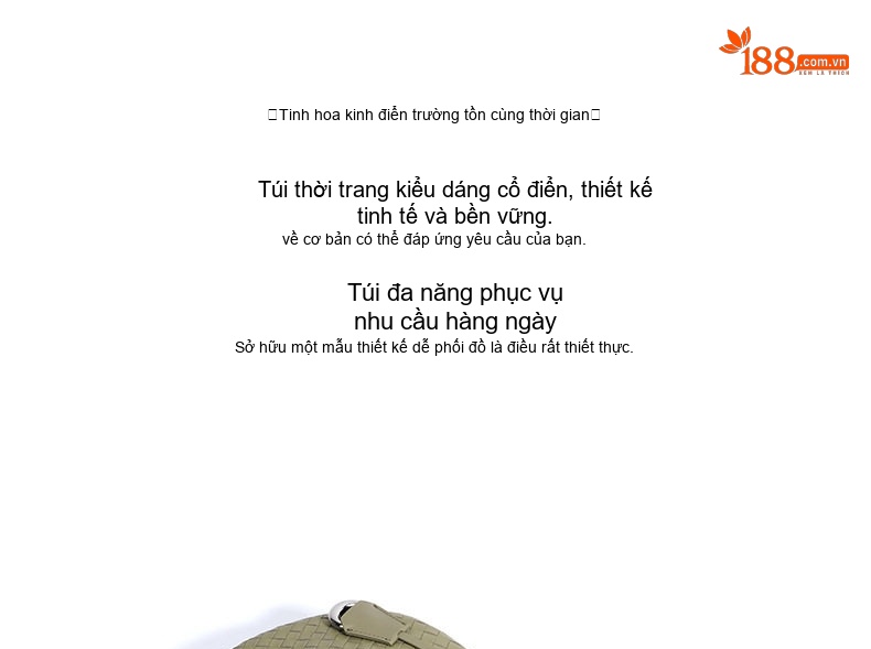 Túi Đeo Vai Nữ Dáng Trăng Lưỡi Liềm Thiết Kế Đan Dây Phong Cách Tối Giản Màu Xanh, Nâu, Đen chi tiết 7