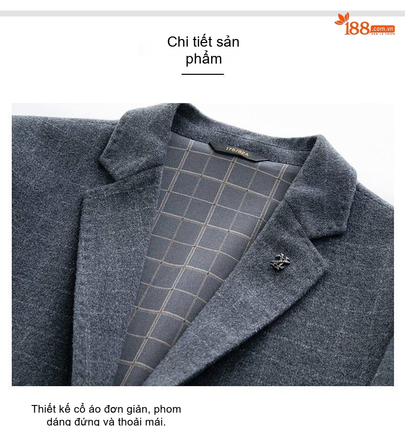 Áo Vest Nam Wool (Lông Cừu) Cao Cấp Dáng Ôm Phong Cách Doanh Nhân Màu Xám, Đen chi tiết 16
