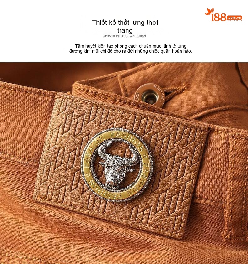 Quần Dài Nam Cotton Co Giãn Dáng Ôm Vừa Màu Đen, Trắng, Xám, Vàng... chi tiết 5