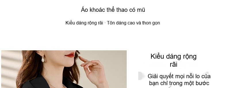 Áo Khoác Gió Nữ Dáng Ngắn Thiết Kế Trẻ Trung Có Mũ Trùm Đầu Phong Cách Hàn Quốc Màu Xám, Be, Đen chi tiết 13