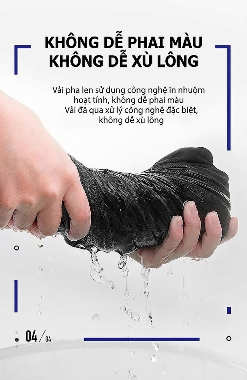 Áo Khoác Dạ Nam Hai Mặt Dáng Dài Cổ chữ Vest Dày Dặn Màu Đen, Xám chi tiết 6