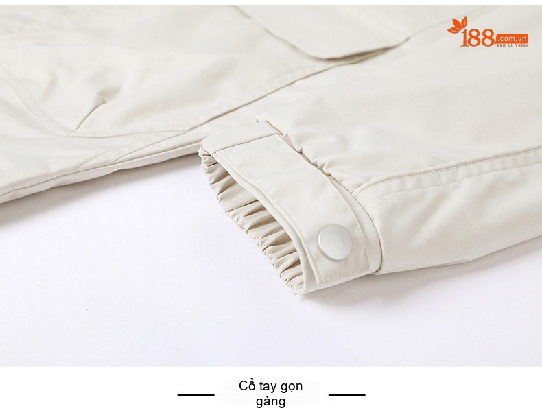Áo Khoác Bomber Nam Cổ Trụ Phong Cách Công Sở Màu Be, Đen, Xanh chi tiết 20