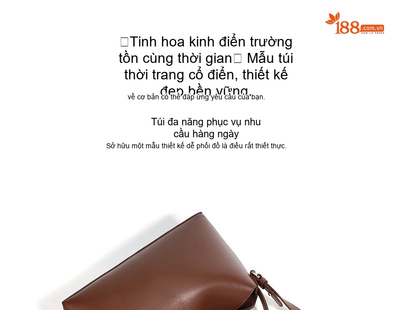 Túi Boston Nữ Da Thật Thiết Kế Tối Giản Cao Cấp Đeo Vai, Xách Tay Màu Nâu, Đen, Trắng chi tiết 6