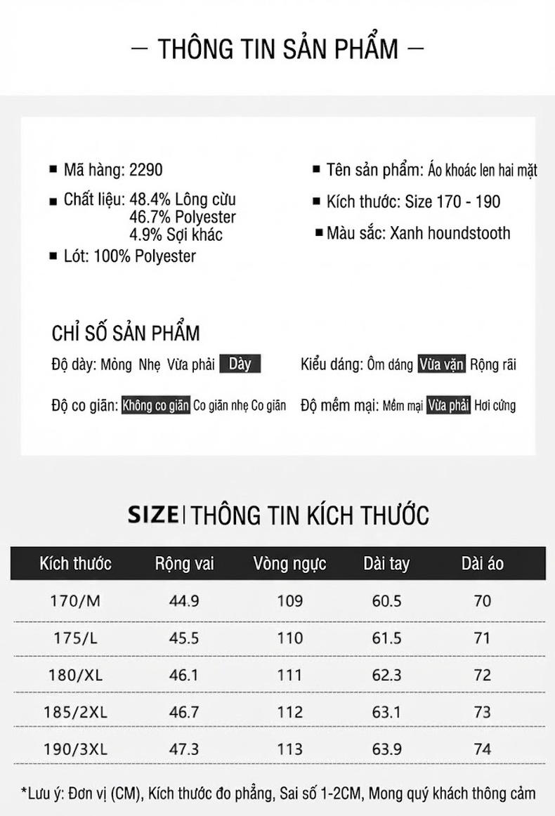 Áo Khoác Nam Hai Mặt Nỉ Lông Cừu Cổ Bẻ Dáng Bomber Màu Xanh Navy chi tiết 27