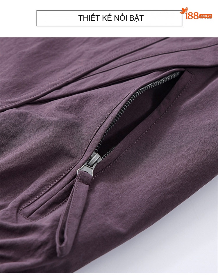 Áo Khoác Bomber Nam Cổ Trụ Dáng Rộng Phong Cách Mỹ Màu Đen, Tím chi tiết 4