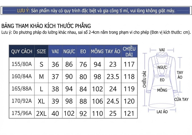 Váy Suông Nữ Cổ Tròn Tay Ngắn Xẻ Tà Thiết Kế Khuy Cài Phong Cách Trung Hoa Màu Trắng, Đen chi tiết 17