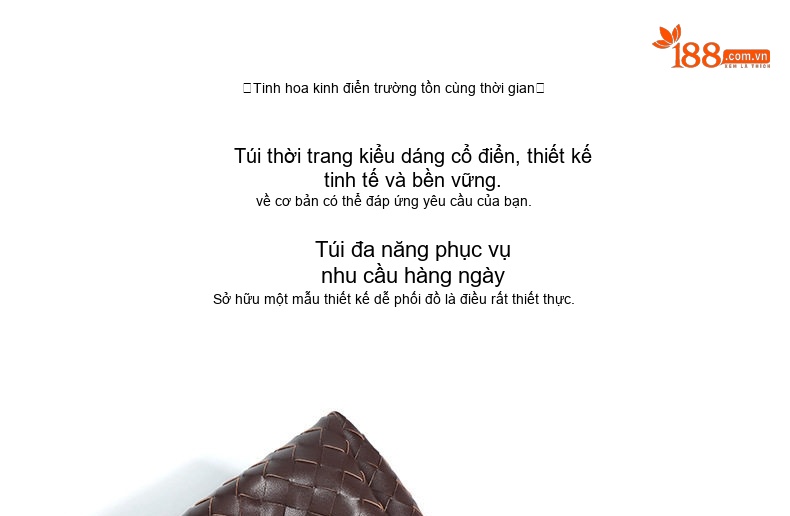 Túi Xách Tay Nữ Da Bò Đan Dây Thừng Kim Loại Phong Cách Mới Màu Đen, Nâu chi tiết 8