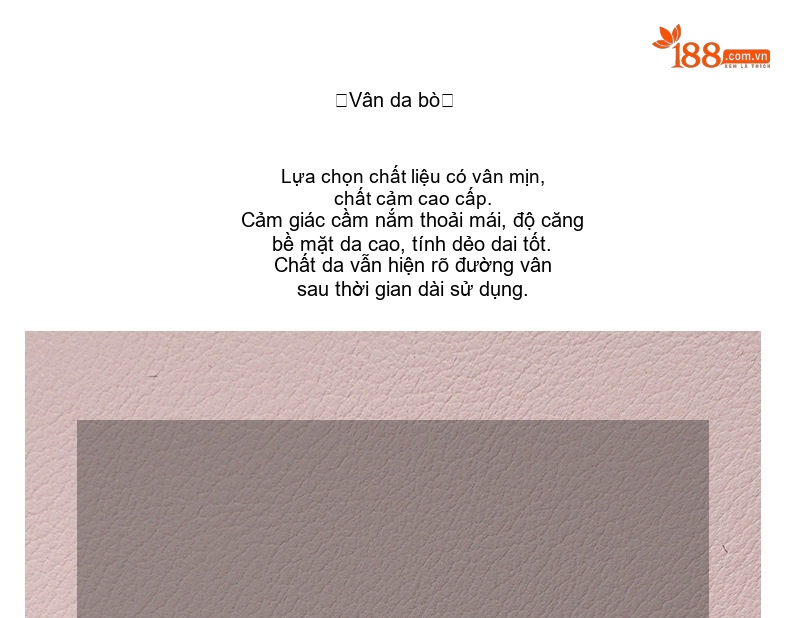 Túi Đeo Chéo Nữ Da Bò Thiết Kế Nhỏ Gọn Dây Xích Khóa Gài Màu Hồng, Trắng Kem chi tiết 9
