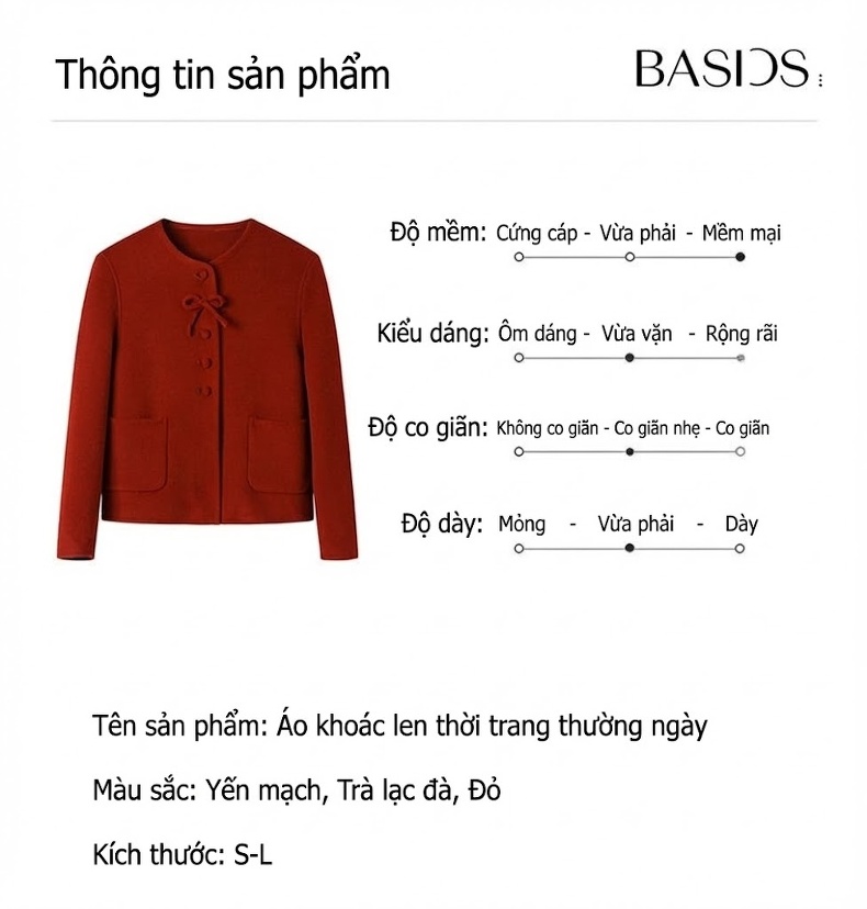 Áo Khoác Lông Cừu Hai Mặt Dáng Ngắn Phong Cách Tiểu Thư Màu Be, Đỏ chi tiết 15