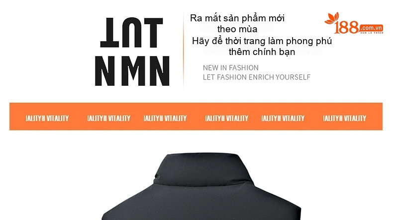 Áo Gilet Phao Nam Nữ Mùa Đông Dáng Rộng Cổ Trụ Túi Hộp Màu Đen, Trắng, Xám chi tiết 2