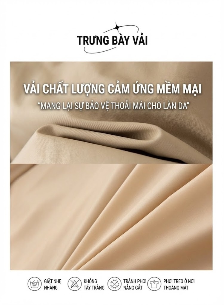 Áo Khoác Gió Nữ Ngắn Tay Lỡ Phối Jeans Dáng Nhỏ Có Mũ Rút Dây Màu Be, Đen, Xám chi tiết 24