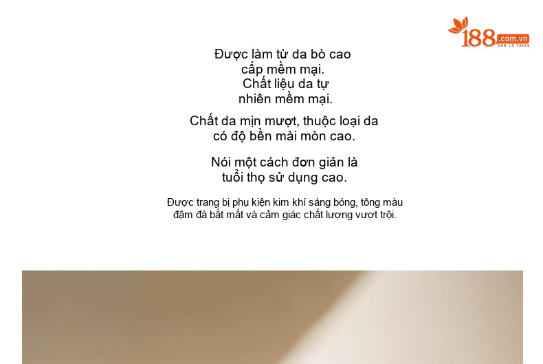 Túi Tote Nữ Da Thật Công Sở Đựng Tài Liệu Sức Chứa Lớn Màu Nâu chi tiết 3