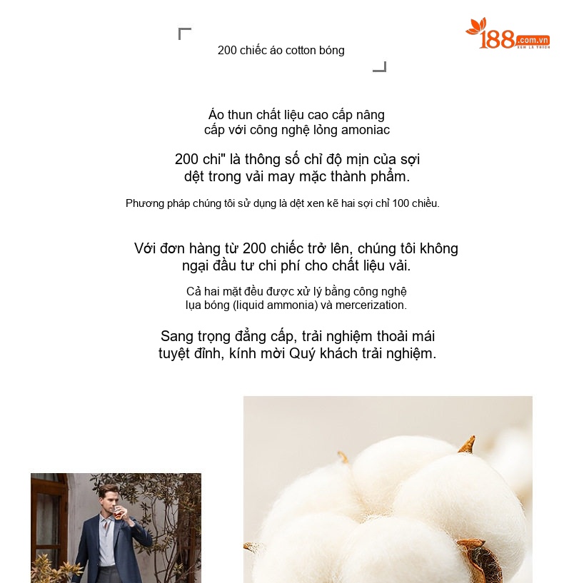 Áo Thun Dài Tay Nam Cotton Lụa Mềm Mịn Cao Cấp Màu Trắng, Đen, Xám chi tiết 3