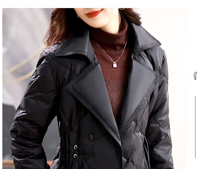 Áo Khoác Phao Nữ Dáng Vest Ôm Dáng Thời Trang Màu Đen, Nâu chi tiết 26